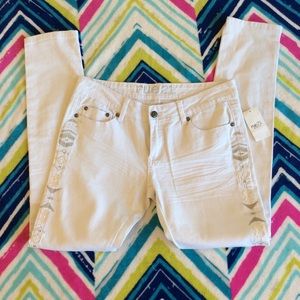 White jeans skinny leg Rue womens 5 6